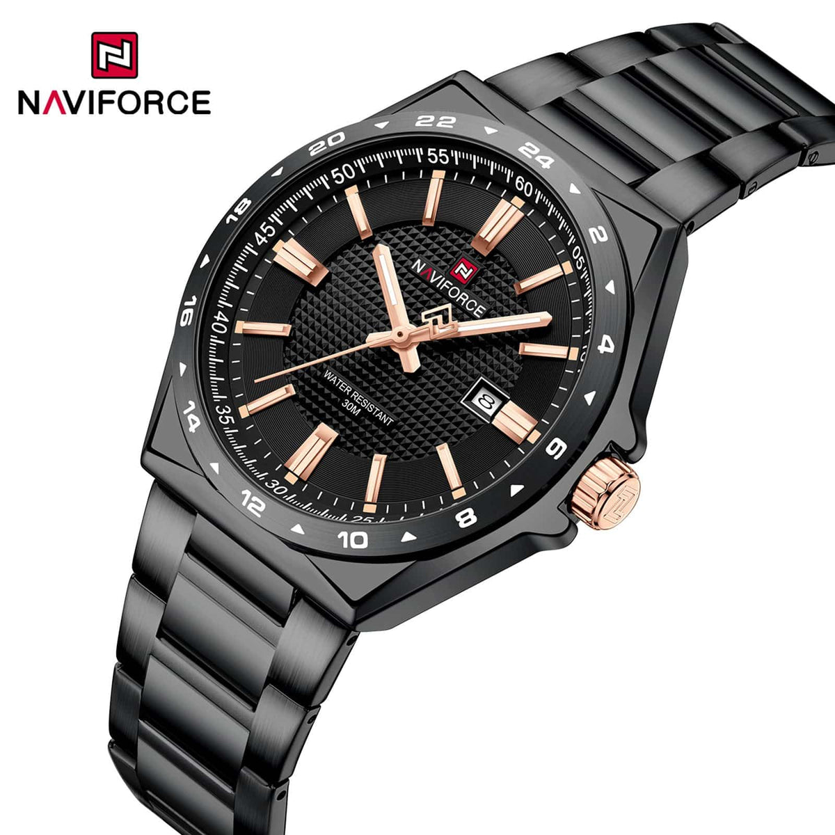 Naviforce NF 9266 Textured Dial Watch