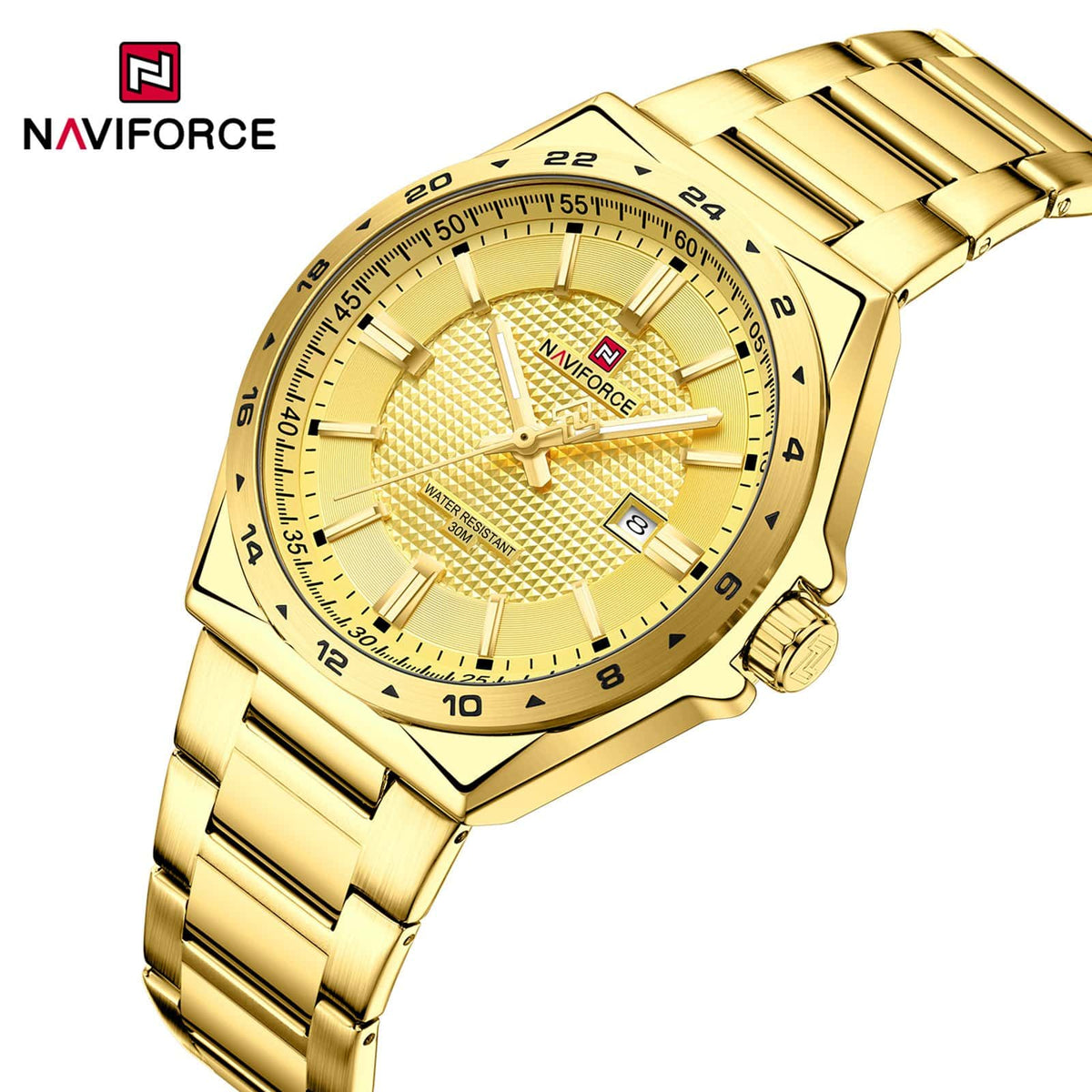 Naviforce NF 9266 Textured Dial Watch