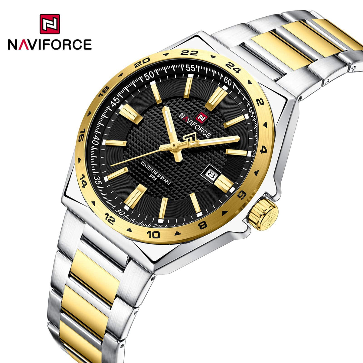 Naviforce NF 9266 Textured Dial Watch