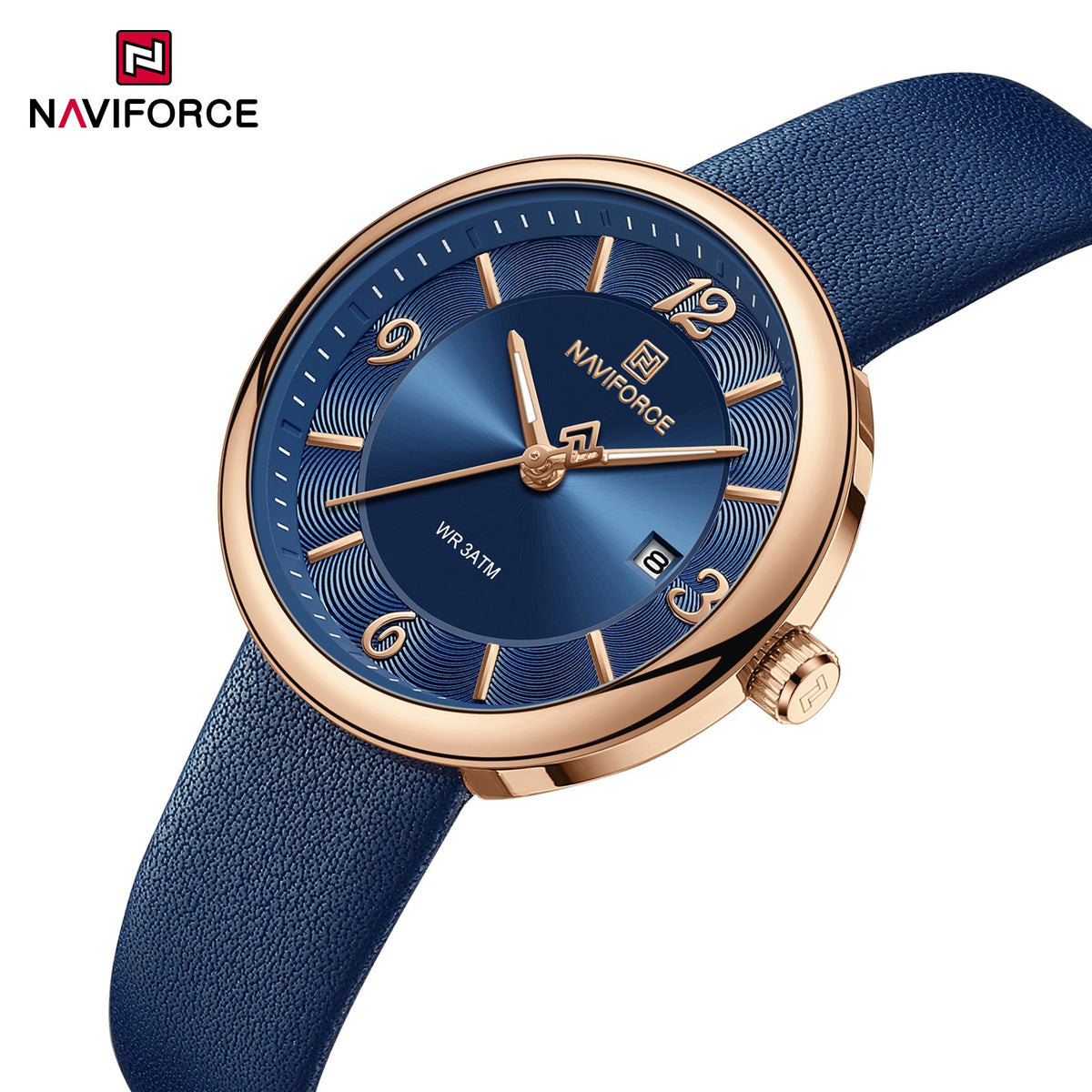 Naviforce NF 5076 Ladies Elegant Leather Watch