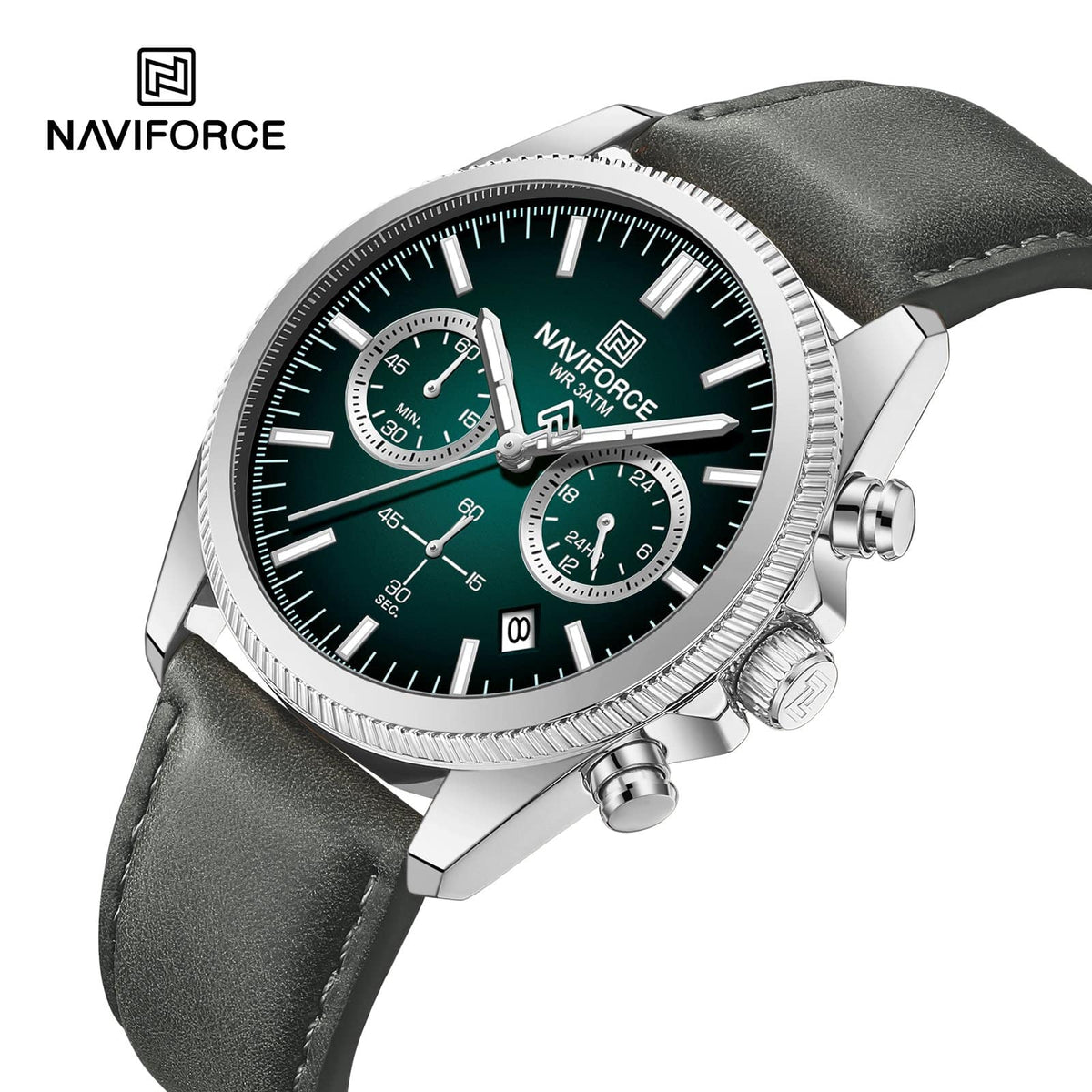 Naviforce NF 8082L Signature Leather Chronograph